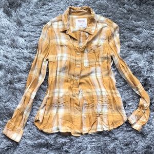 Mustard yellow plaid